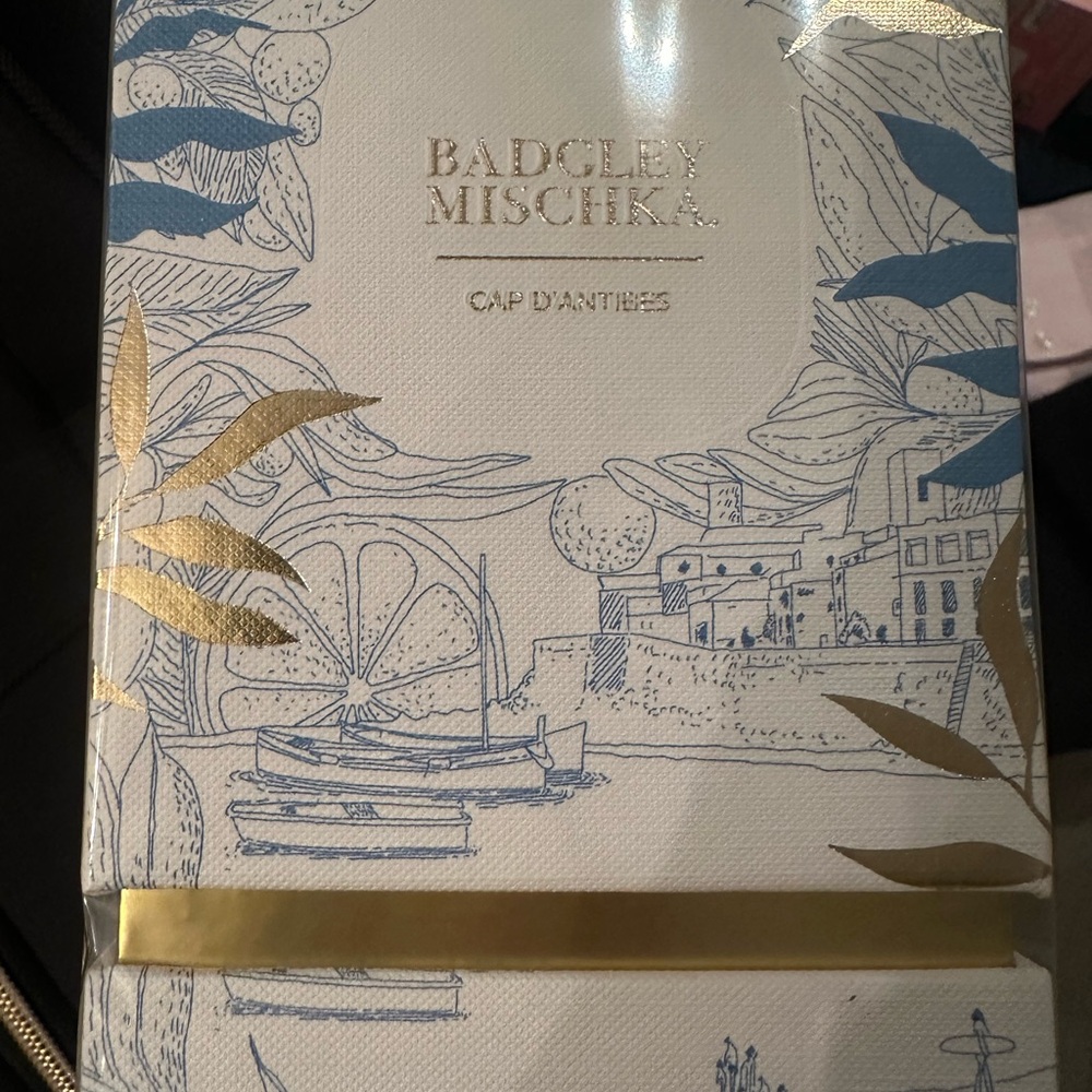 Badgley Mischka Blue and Gold Design